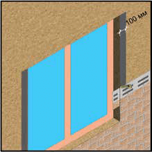 Подрезка фасадной плитки при подходе к углам оконных проёмов