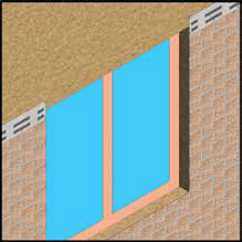 Монтаж фасадной плитки вокруг оконного проёма