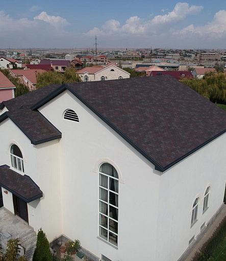 Гибкая черепица, серия PREMIUM, коллекция ЦЮРИХ, цвет Изюм - 1