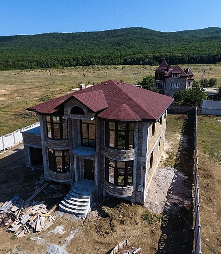 Гибкая черепица, серия PREMIUM, коллекция ШЕФФИЛД, цвет Клубника - 2