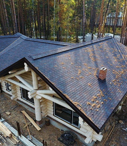 Гибкая черепица, серия PREMIUM, коллекция ЦЮРИХ, цвет Изюм - 2