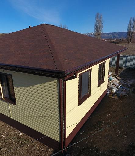 Битумная черепица, Серия Standard, Коллекция Кольчуга, Цвет Коричневый - 62