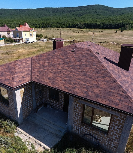 Гибкая черепица, серия PREMIUM, коллекция ЦЮРИХ, цвет Кофе - 8