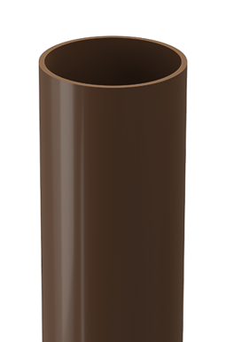 Труба водосточная 1 м Standard Светло-коричневый, (RAL 8017)