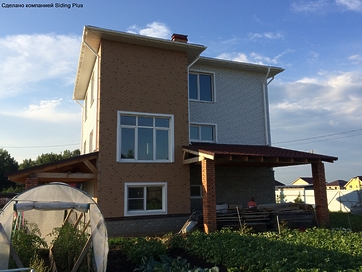 Колено 72˚ для водосточной трубы LUX, пломбир - 80