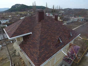 Гибкая черепица Premium, Женева, Кофе - 115