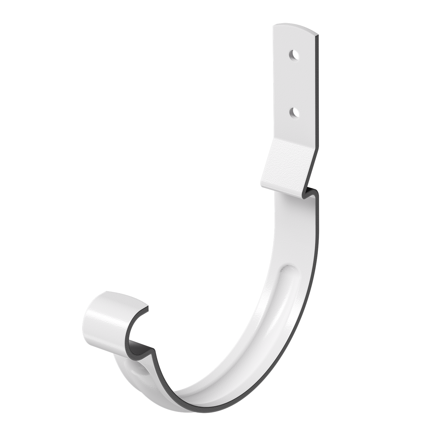 Карнизный крюк для желоба короткий (гнутый) Docke Stal Premium пломбир RAL  9010 купить от производителя